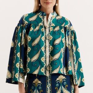 Tyler Boe Silk Paisley Top